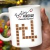 Besties Forever Connected By Heart Mug With Heart And Scrabble Tiles - Personalized Custom Coffee Mug - BST127_MG Besties Forever Connected By Heart Mug With Heart And Scrabble Tiles - Personalized Custom Coffee Mug - BST127_MG