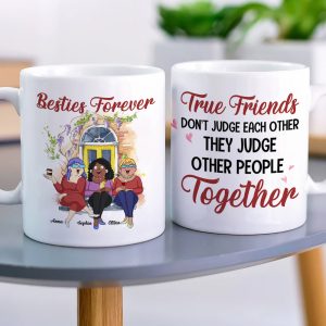 Besties Forever Personalized Mug,Gift For Friends