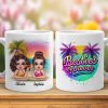 Besties Forever Personalized Tropical Mug for Best Friends