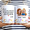 Besties Friendship Thank You For Being In Mine - Personalized White Edge-to-Edge Mug Besties Friendship Thank You For Being In Mine - Personalized White Edge-to-Edge Mug