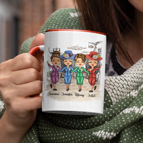 Besties Old Besties Old And Senile - Gift For Best Friends - Personalized Custom Accent Mug Besties Old Besties Old And Senile - Gift For Best Friends - Personalized Custom Accent Mug