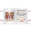 Besties Old Besties Old And Senile - Gift For Best Friends - Personalized Custom Accent Mug Besties Old Besties Old And Senile - Gift For Best Friends - Personalized Custom Accent Mug
