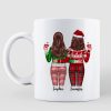 Besties Sisters Forever Christmas Besties Standing Back View Personalized Mug Besties Sisters Forever Christmas Besties Standing Back View Personalized Mug