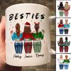 Besties Sisters Friends Back View Christmas Personalized Mug Besties Sisters Friends Back View Christmas Personalized Mug