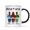 Besties Sisters Friends Back View Christmas Personalized Mug Besties Sisters Friends Back View Christmas Personalized Mug