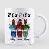 Besties Sisters Friends Back View Christmas Personalized Mug Besties Sisters Friends Back View Christmas Personalized Mug
