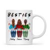 Besties Sisters Friends Back View Christmas Personalized Mug Besties Sisters Friends Back View Christmas Personalized Mug