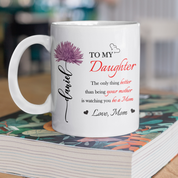 Better Than Being Your Mother is Watching You Be a Mom Personalized White Mug Gift for Daughter from Mom Ch07 895540 Better Than Being Your Mother is Watching You Be a Mom Personalized White Mug Gift for Daughter from Mom Ch07 895540