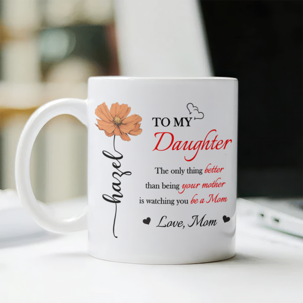 Better Than Being Your Mother is Watching You Be a Mom Personalized White Mug Gift for Daughter from Mom Ch07 895540 Better Than Being Your Mother is Watching You Be a Mom Personalized White Mug Gift for Daughter from Mom Ch07 895540