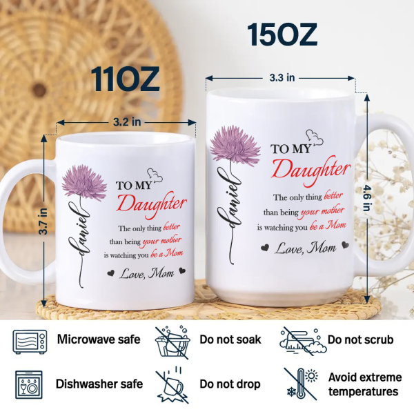 Better Than Being Your Mother is Watching You Be a Mom Personalized White Mug Gift for Daughter from Mom Ch07 895540 Better Than Being Your Mother is Watching You Be a Mom Personalized White Mug Gift for Daughter from Mom Ch07 895540