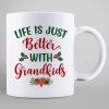 Better With Grandkids Christmas Personalized Coffee Mug Better With Grandkids Christmas Personalized Coffee Mug