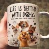 Better With My Dogs - Personalized Mug Better With My Dogs - Personalized Mug