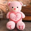 Big I LOVE YOU Bear Plush Toy Soft Huge Stuffed Doll