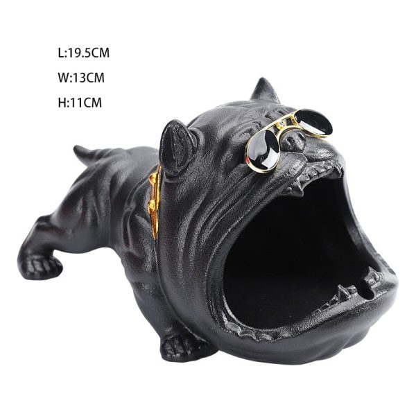Big Mouth French Bulldog Statue