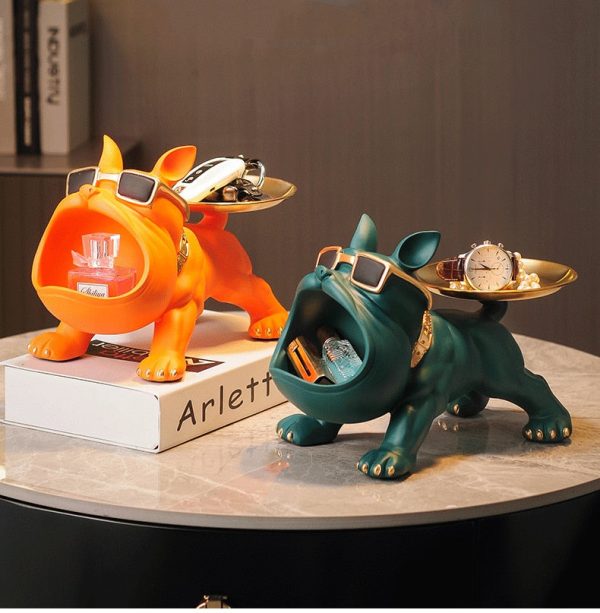 Big Mouth French Bulldog Statue