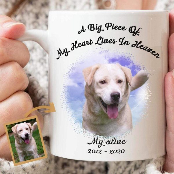 Big Piece Of My Heart Is In Heaven Family Coffee Mug