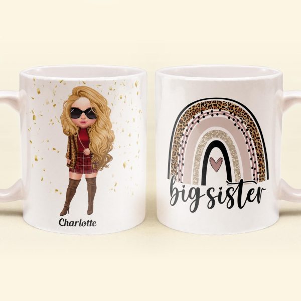 Big Sister - Personalized Mug - Birthday Gift For Sisters - Fashion Girls Big Sister - Personalized Mug - Birthday Gift For Sisters - Fashion Girls