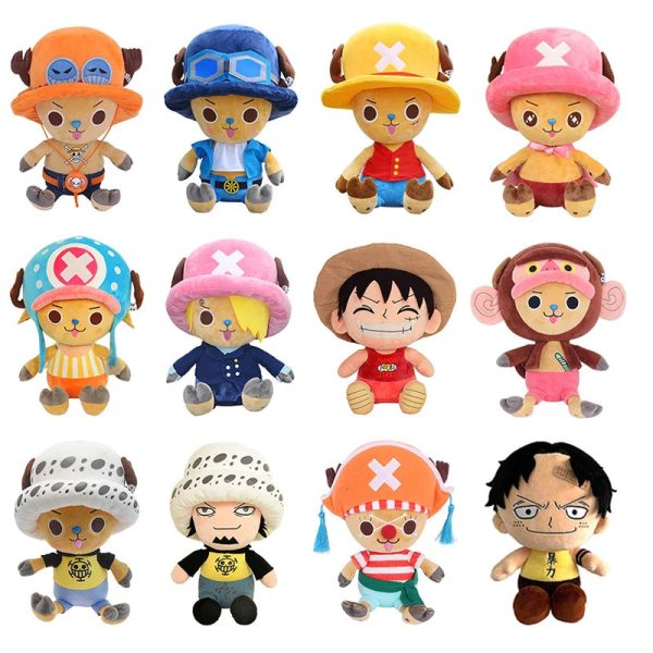 Big Size One Piece Chopper Plush Doll - Soft Kids Pillow Gift (20-30cm)