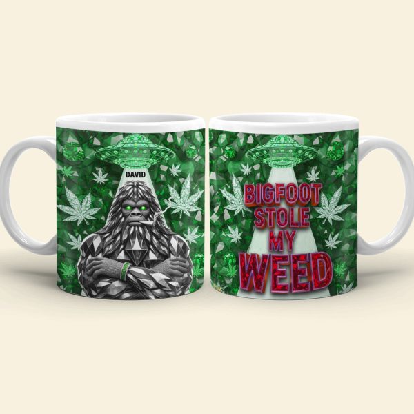 Bigfoot Green Stuff Mug - Personalized Gifts For Smoking Lovers 03tgtn130625