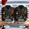 Bike Dad, Motorcycle and Leather Jacket - Personalized Custom Coffee Mug - FAM330_MG