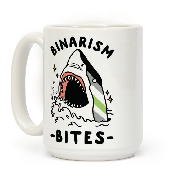 Binarism Bites Agender Coffee Mug Binarism Bites Agender Coffee Mug