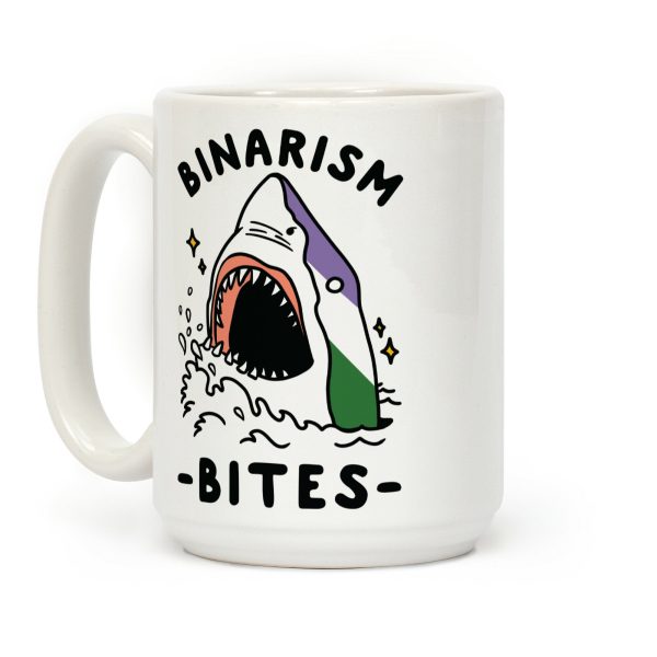 Binarism Bites Genderqueer Coffee Mug Binarism Bites Genderqueer Coffee Mug