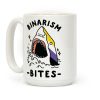 Binarism Bites Non-Binary Coffee Mug Binarism Bites Non-Binary Coffee Mug