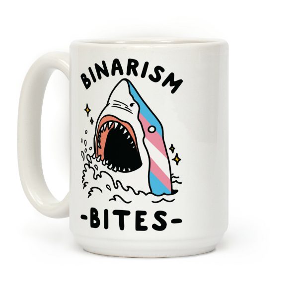 Binarism Bites Transgender Coffee Mug Binarism Bites Transgender Coffee Mug