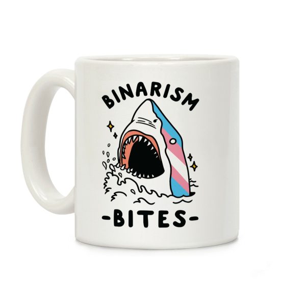 Binarism Bites Transgender Coffee Mug Binarism Bites Transgender Coffee Mug