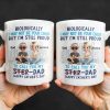 Biologically I May Not Be Your Child But I'm Still Proud To Call You My Step-Dad, Cartoon Characters and City Skyline - Personalized Custom Coffee Mug - DAD139_MG Biologically I May Not Be Your Child But I'm Still Proud To Call You My Step-Dad, Cartoon Characters and City Skyline - Personalized Custom Coffee Mug - DAD139_MG