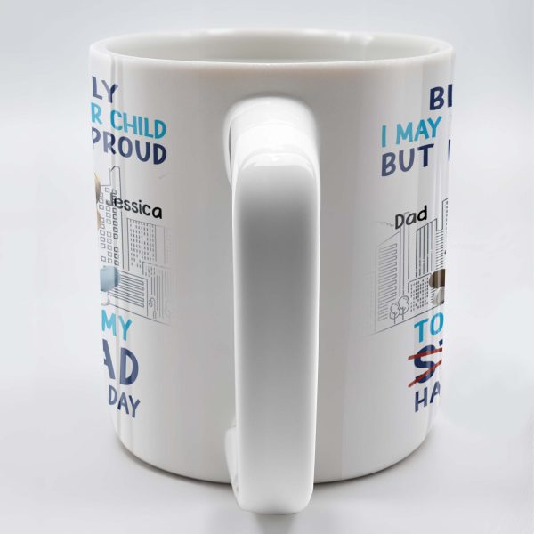 Biologically I May Not Be Your Child But I'm Still Proud To Call You My Step-Dad, Cartoon Characters and City Skyline - Personalized Custom Coffee Mug - DAD139_MG Biologically I May Not Be Your Child But I'm Still Proud To Call You My Step-Dad, Cartoon Characters and City Skyline - Personalized Custom Coffee Mug - DAD139_MG