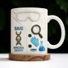 Biomedical Scientist, Magnifying Glass And Lab Essentials - Personalized Custom Coffee Mug - DOC048_MG Biomedical Scientist, Magnifying Glass And Lab Essentials - Personalized Custom Coffee Mug - DOC048_MG