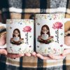 Birth Flower Book Lovers - Personalized Mug Birth Flower Book Lovers - Personalized Mug