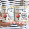 Birth Flower Bouquet Good Morning This Is God - Personalized Mug