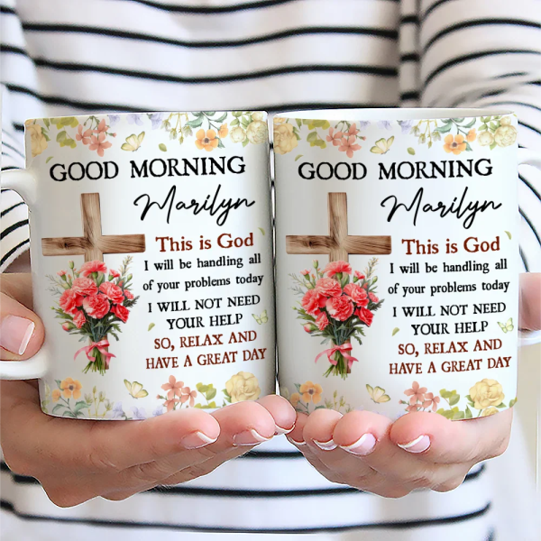 Birth Flower Bouquet Good Morning This Is God - Personalized Mug