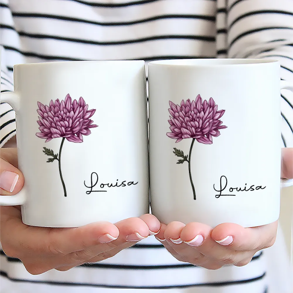 Birth Month Flowers Bloom Where You're Planted - Personalized Mug Birth Month Flowers Bloom Where You're Planted - Personalized Mug