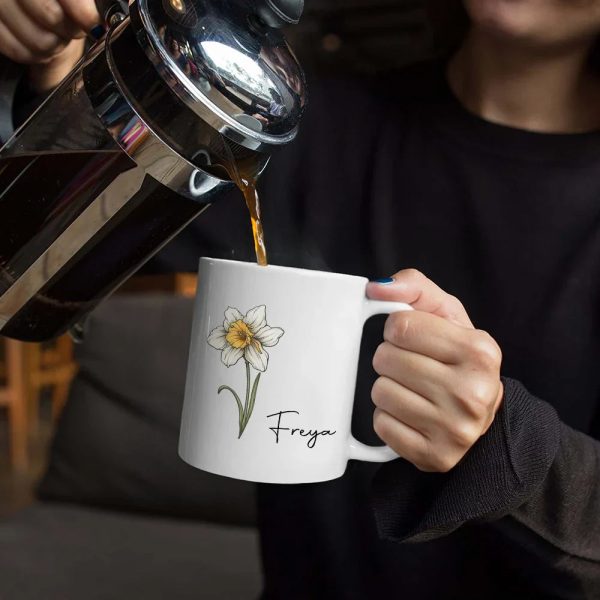 Birth Month Flowers Bloom Where You're Planted - Personalized Mug Birth Month Flowers Bloom Where You're Planted - Personalized Mug