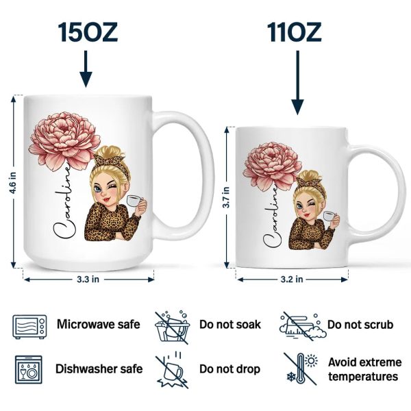 Birth Month Flowers Woman Bloom Where You're Planted - Personalized Mug Birth Month Flowers Woman Bloom Where You're Planted - Personalized Mug