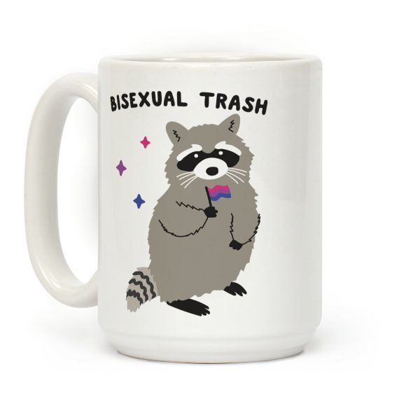 Bisexual Trash Raccoon Coffee Mug Bisexual Trash Raccoon Coffee Mug