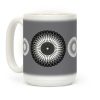 Black and White Flower Mandala Coffee Mug Black and White Flower Mandala Coffee Mug