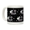 Black and White Radials and Circles Pattern Coffee Mug Black and White Radials and Circles Pattern Coffee Mug