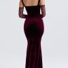Black Cherry Velvet Lace Long Sleeve Maxi Dress Black Cherry Velvet Lace Long Sleeve Maxi Dress