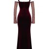 Black Cherry Velvet Lace Long Sleeve Maxi Dress Black Cherry Velvet Lace Long Sleeve Maxi Dress