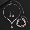Black Crystal Water Drop Bridal Jewelry Set 3 Piece Black Crystal Water Drop Bridal Jewelry Set 3 Piece