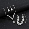 Black Crystal Water Drop Bridal Jewelry Set 3 Piece Black Crystal Water Drop Bridal Jewelry Set 3 Piece