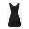 Black Front Lace-Up Mini Dress Black Front Lace-Up Mini Dress