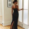 Black Lace Sheer Midi Bodycon Dress Black Lace Sheer Midi Bodycon Dress