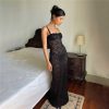 Black Lace Sheer Midi Bodycon Dress Black Lace Sheer Midi Bodycon Dress