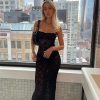 Black Lace Sheer Midi Bodycon Dress Black Lace Sheer Midi Bodycon Dress