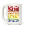 Black Lives Matter List Coffee Mug Black Lives Matter List Coffee Mug